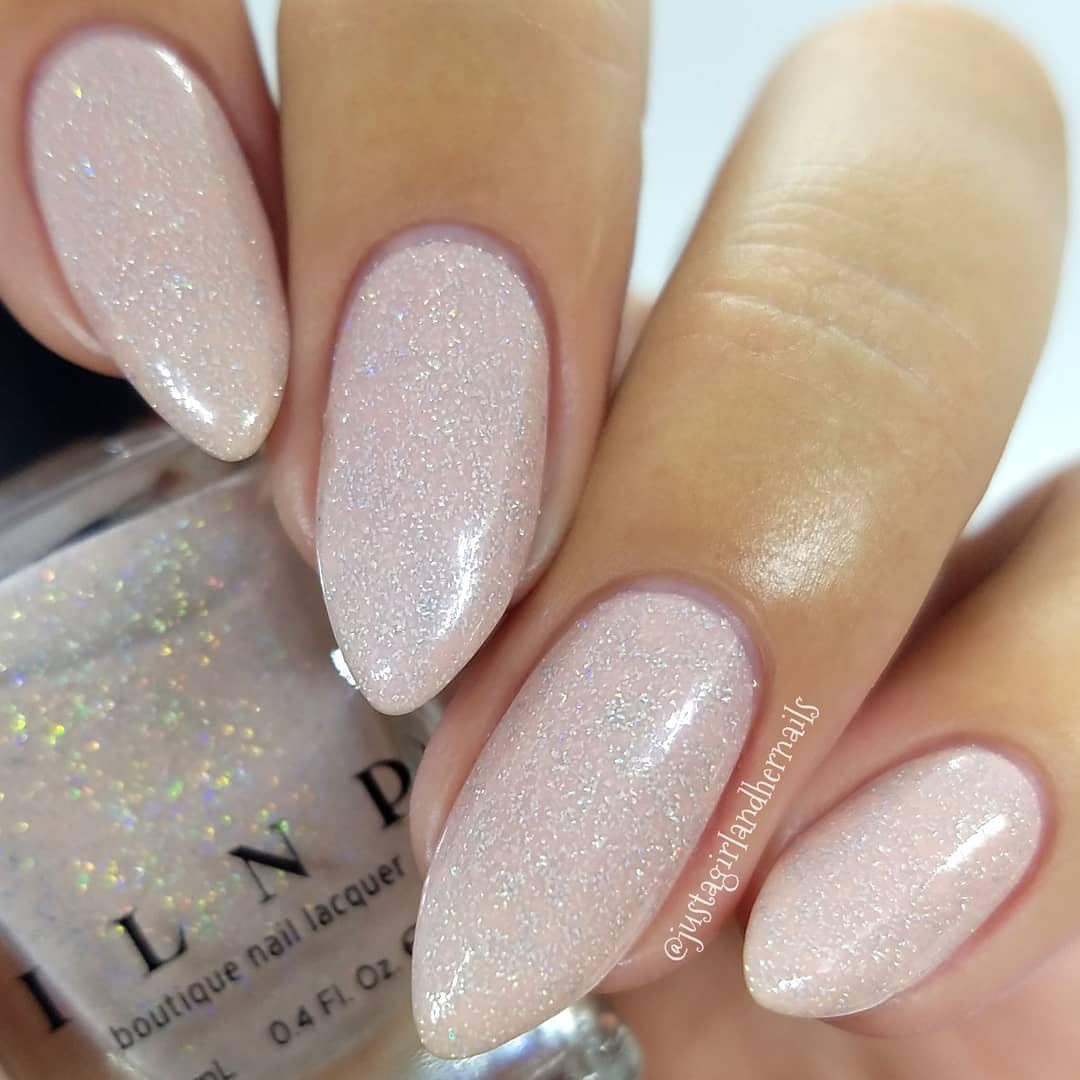 ILNP Birthday Suit - Cashmere Pink Holographic Nail Polish, Neutral Nude, Chip Resistant Manicure, Non-Toxic, Vegan, Cruelty Free, 12ml - Image 6