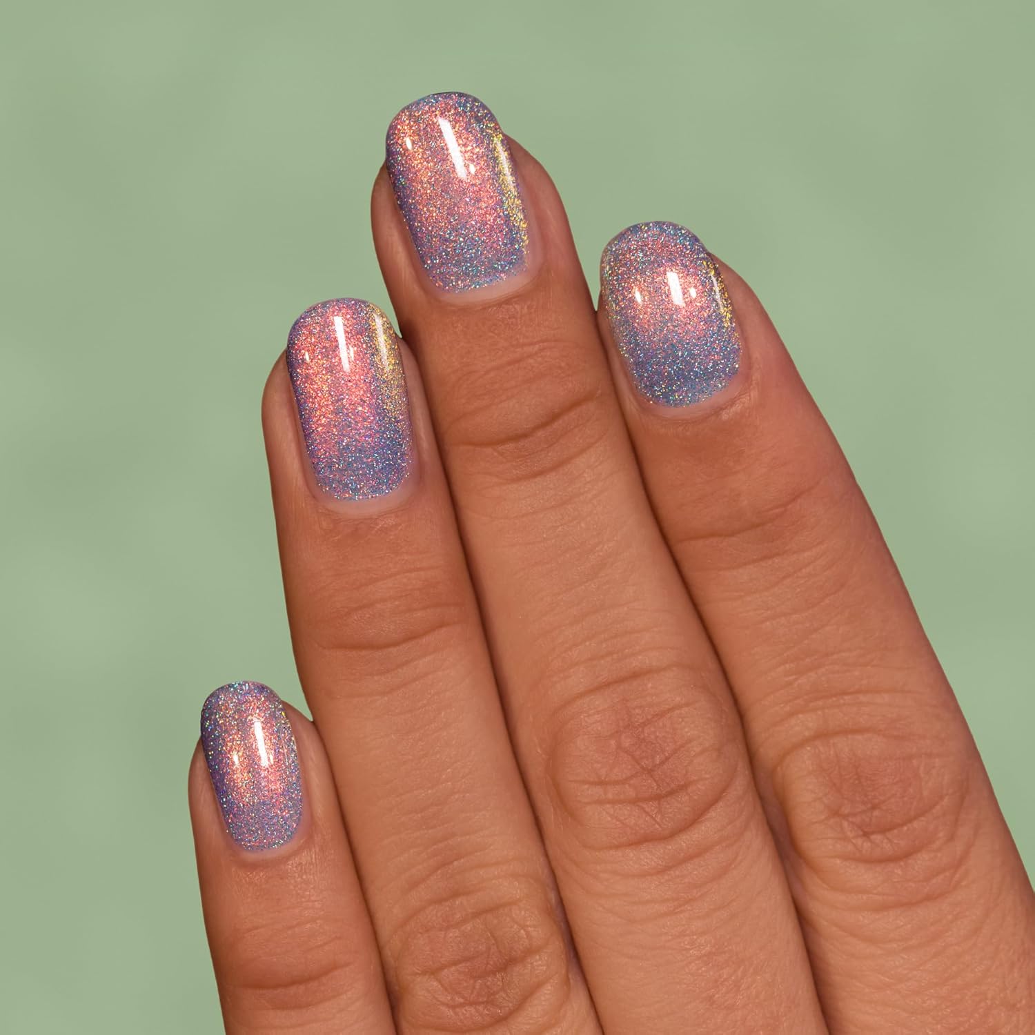 ILNP Bluebell Sky Blue Shimmer Nail Polish - Full Size - Image 5