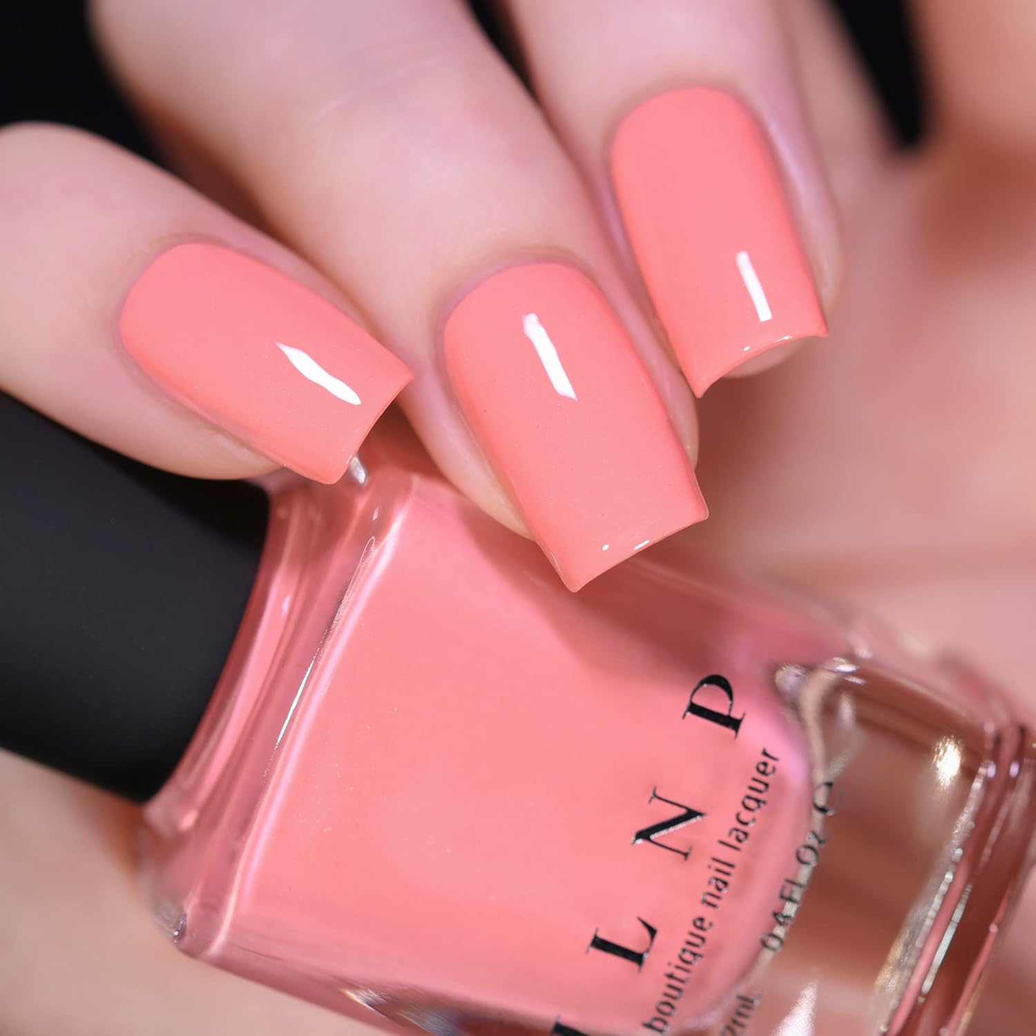 ILNP Hailey Soft Hibiscus Pink Holographic Nail Polish 15ml Capacity - Image 3