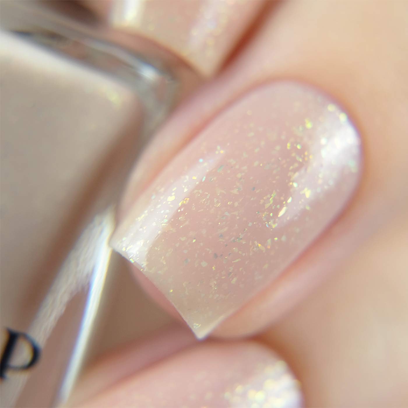 ILNP Poised - Cream Shimmer Sheer Jelly Nail Polish - Image 6