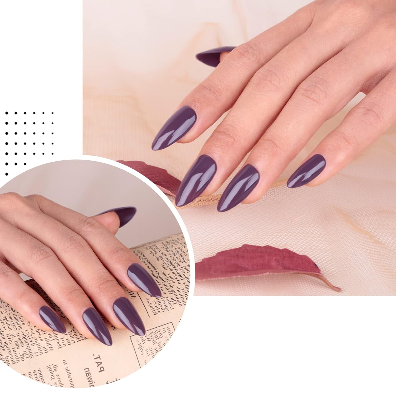 Imtiti Taupe Gray Gel Nail Polish, 1 Pcs 15ml Dark Gray Color Soak Off LED Long-Lasting Nail Gel Polish Nail Art Starter Manicure Salon DIY at Home, 0.5 Fluid Ounces - Image 6