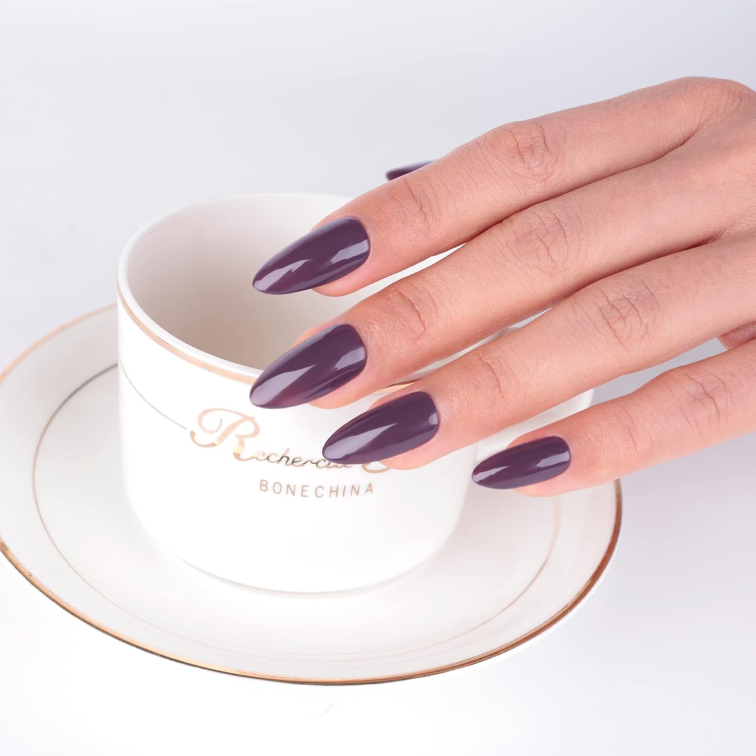 Imtiti Taupe Gray Gel Nail Polish, 1 Pcs 15ml Dark Gray Color Soak Off LED Long-Lasting Nail Gel Polish Nail Art Starter Manicure Salon DIY at Home, 0.5 Fluid Ounces - Image 3
