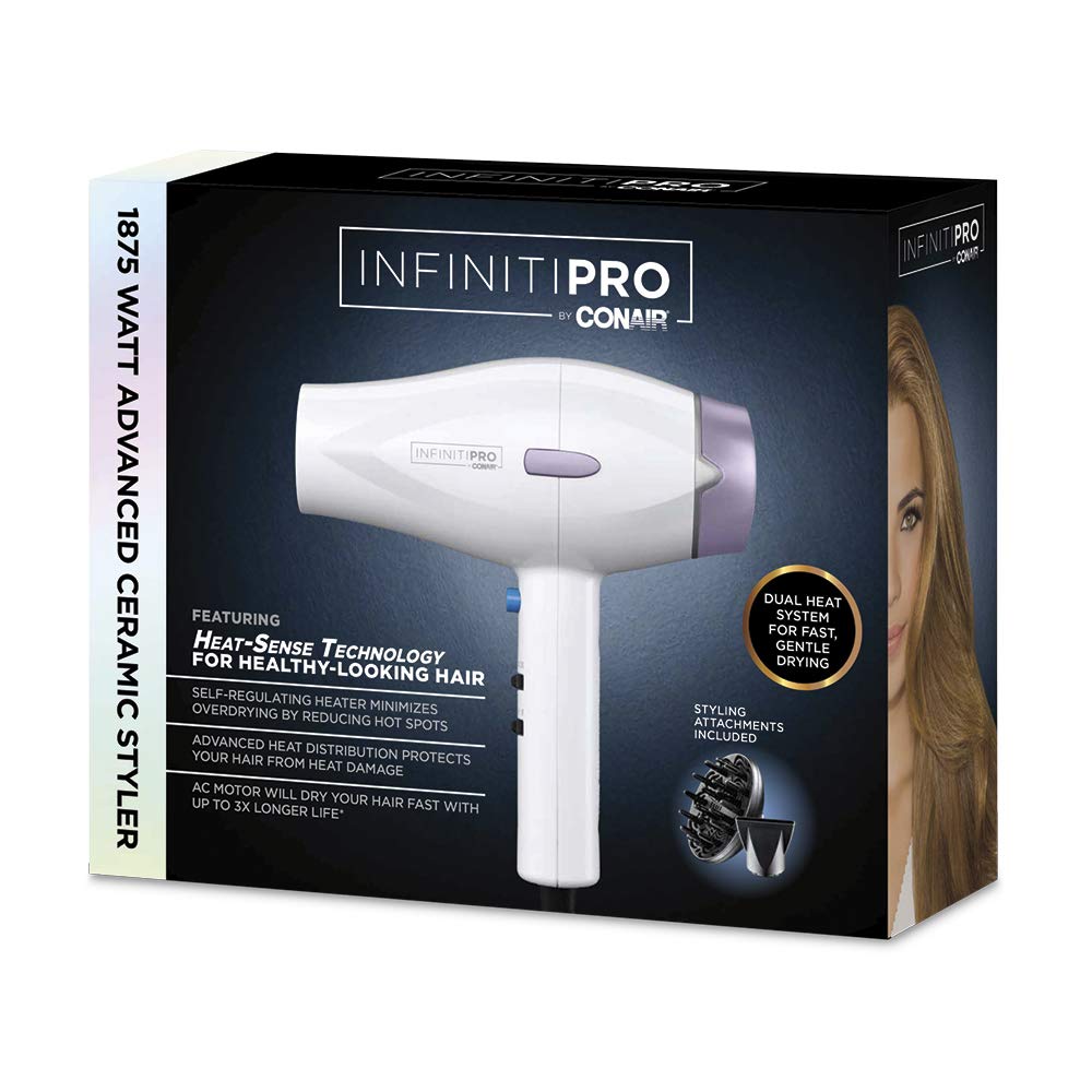 INFINITIPRO BY CONAIR 1875 Watt Advanced Ceramic Hair Dryer with Heat-Sense Technology - Image 6