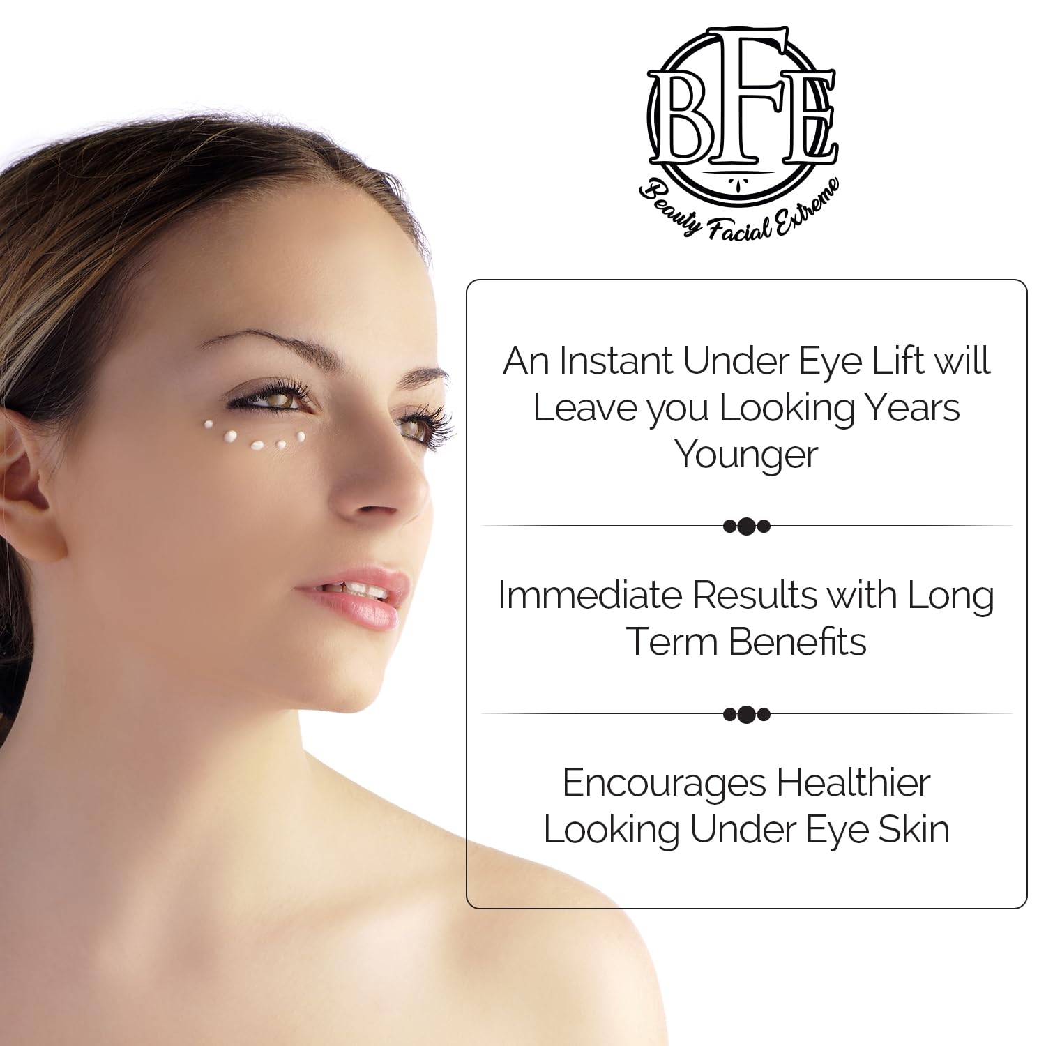 Instant Ageless Eye Cream - Reduces Under Eye Puffiness. Lift Technology to Tighten & Firm Sagging Skin Around Eyes. Works within Seconds. Smooths Away Fine Lines & Wrinkles for Men & Women. - Image 4
