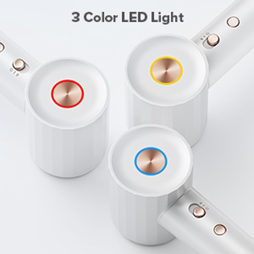 Ionic Hair Dryer, Fentgo Professional High Speed Blow Dryer with Brushless Motor for Fast Drying, Smooth Nozzle, Low Noise, Lightweight, Thermo-Control Bowdryer for Women Home (White) - Image 7