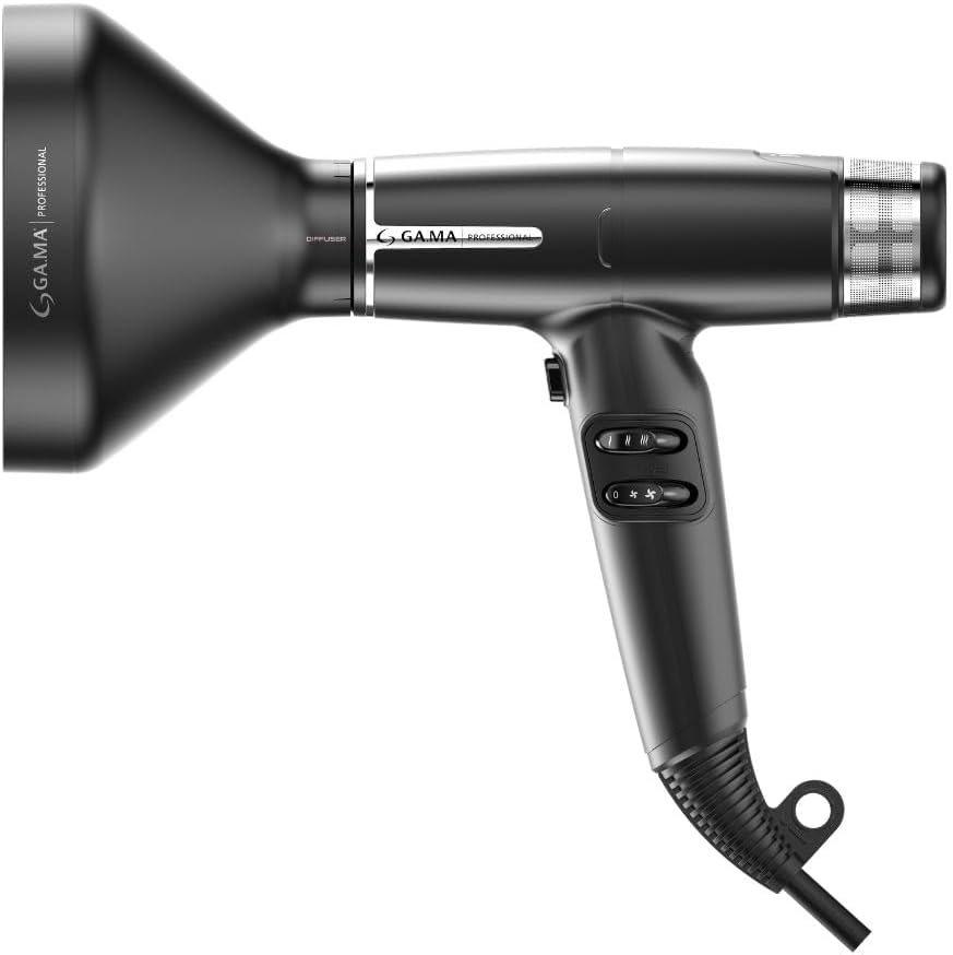 IQ LITE | IQ Perfetto | Hair Dryer by GaMa Italy | 110,000 RPM Brushless Motor | Turbo Venturi Technology | Oxy-Active Technology | Black - Image 6