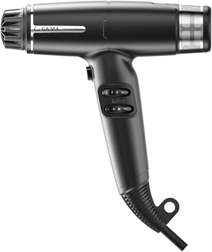 IQ LITE | IQ Perfetto | Hair Dryer by GaMa Italy | 110,000 RPM Brushless Motor | Turbo Venturi Technology | Oxy-Active Technology | Black - Image 4