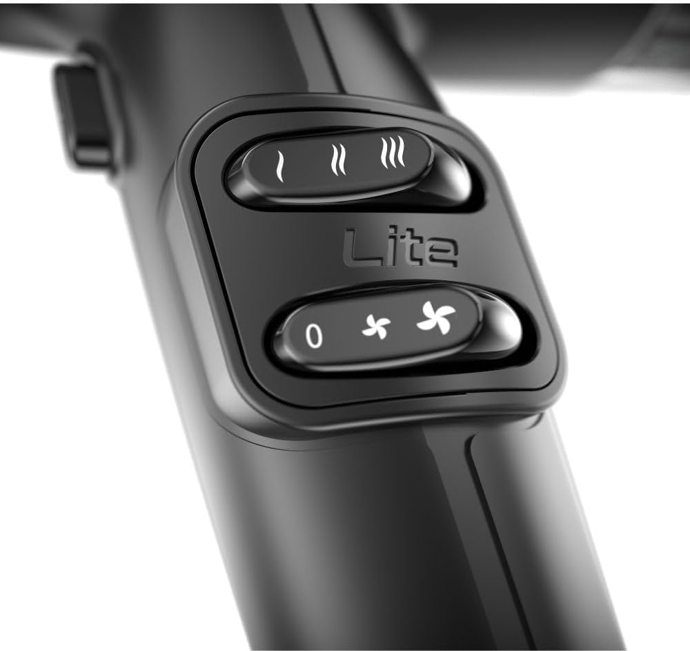 IQ LITE | IQ Perfetto | Hair Dryer by GaMa Italy | 110,000 RPM Brushless Motor | Turbo Venturi Technology | Oxy-Active Technology | Black - Image 7