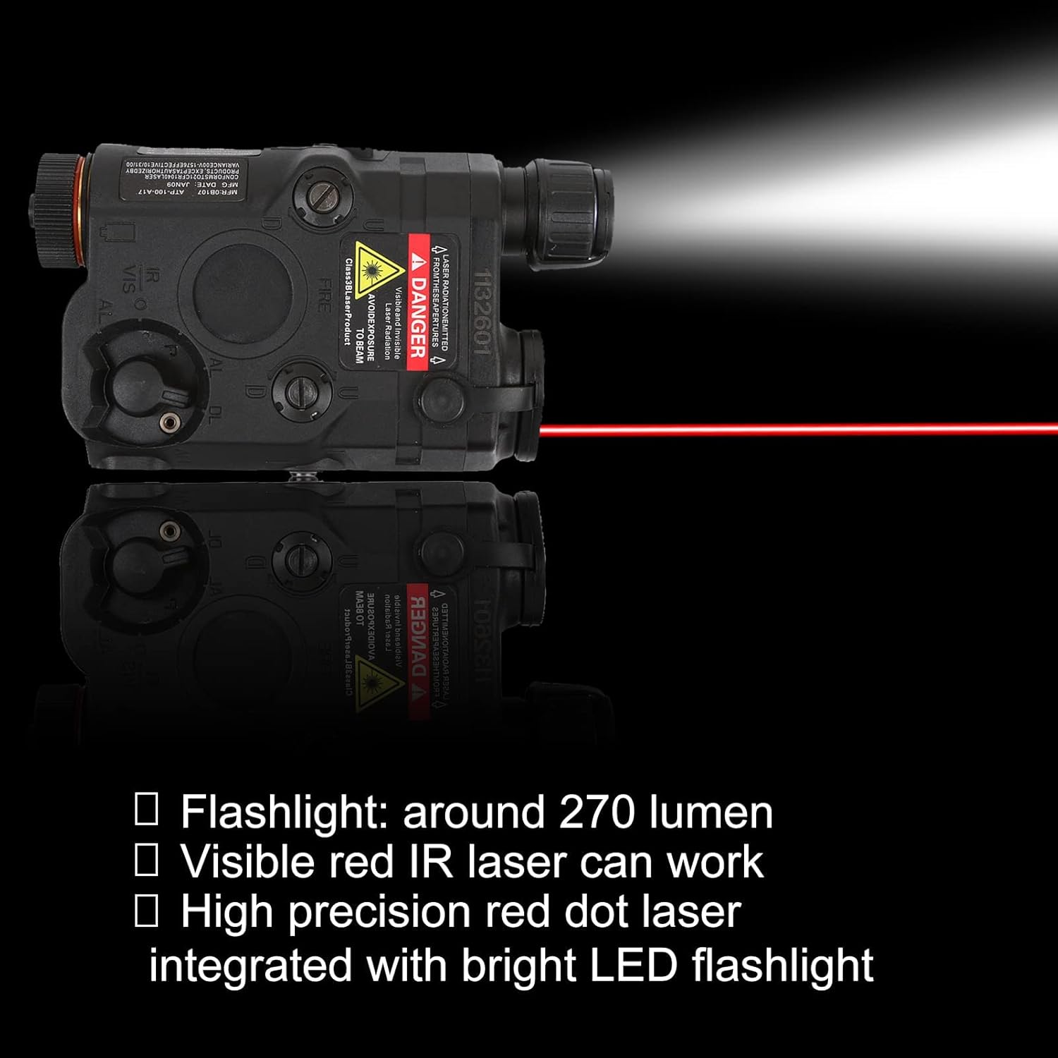 IR Laser for ar - 15 Airsoft PEQ 15 Airsoft Tactical Laser Red Laser Airsoft Laser Attachments IR Lazer Sight White LED Flashlight Tactical - Image 2