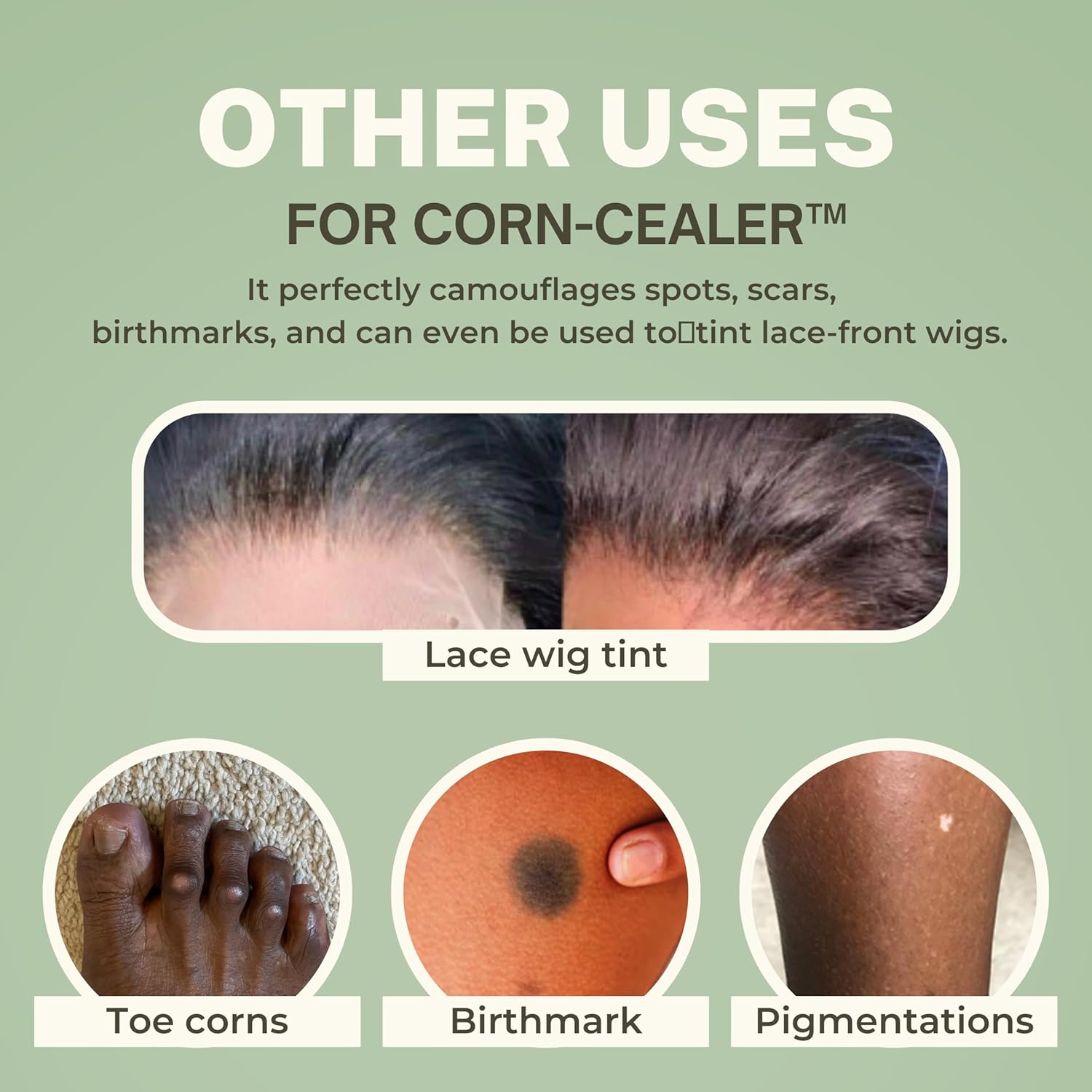 is A Toe Corn Makeup That Instantly Hides Toe Corns | Water-Resistant | Foot Care | Body and Scar Blemishes | Tattoo Cover up | Gifts for Her (NUTMEG) - Image 6