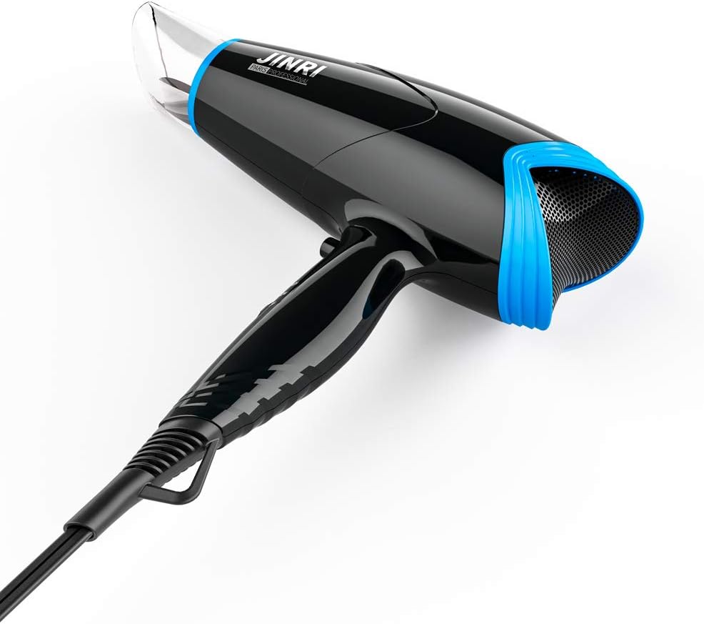 JINRI Hair Dryer, Lightweight Ceramic Negative Ion Hair Dryer with 2 Speed Settings, 6ft Power Cord, Hanging Loop, Removable Air Filter - Image 8