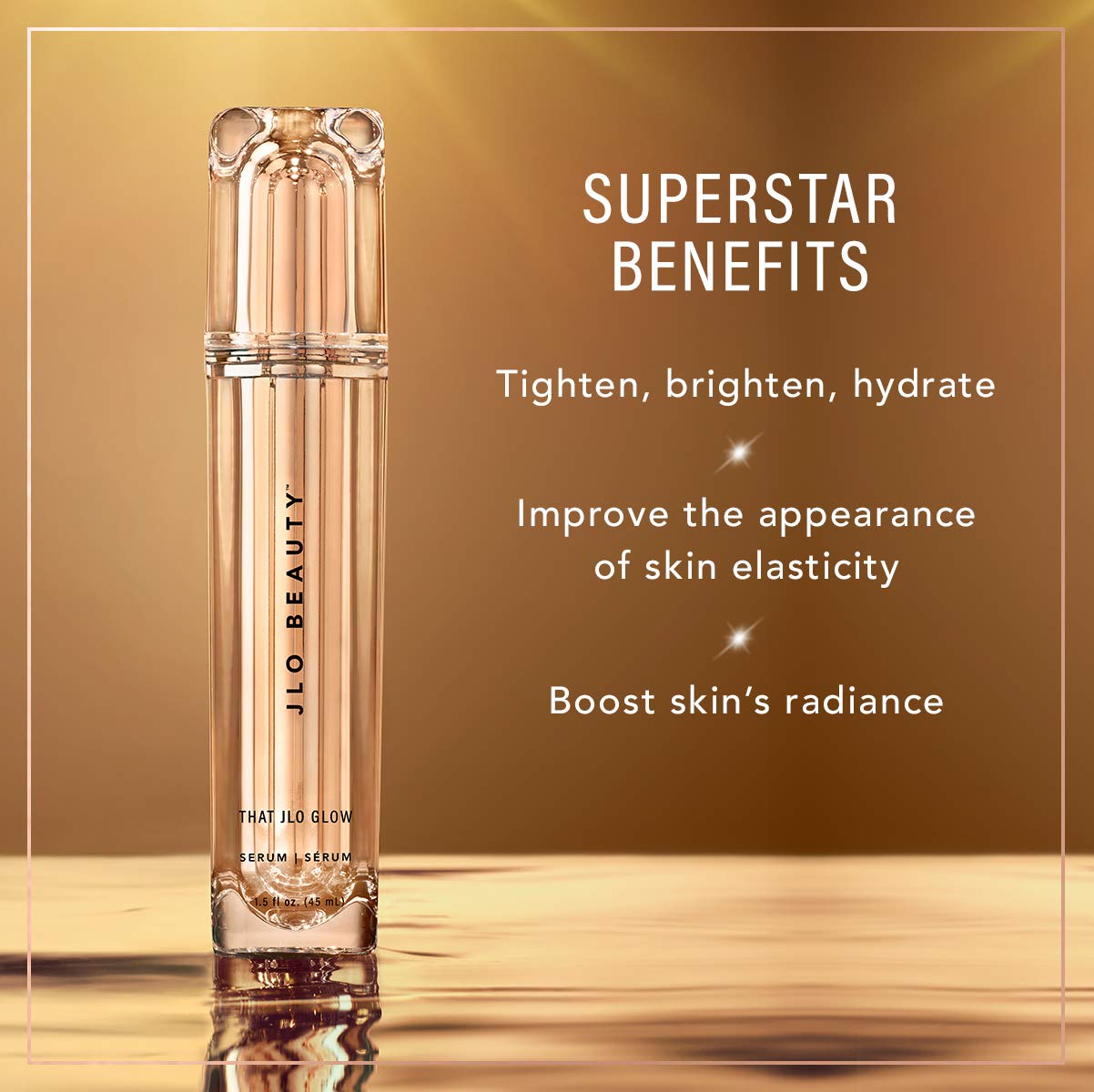 JLO BEAUTY That JLo Glow Face Serum, Skin Care Facial Serum that Helps Tighten, Plump, Glow, and Hydrate, Antioxidant Rich Formula Made with Squalane to Support Skin Elasticity & Skin Firmness, 1.5 Oz - Image 2