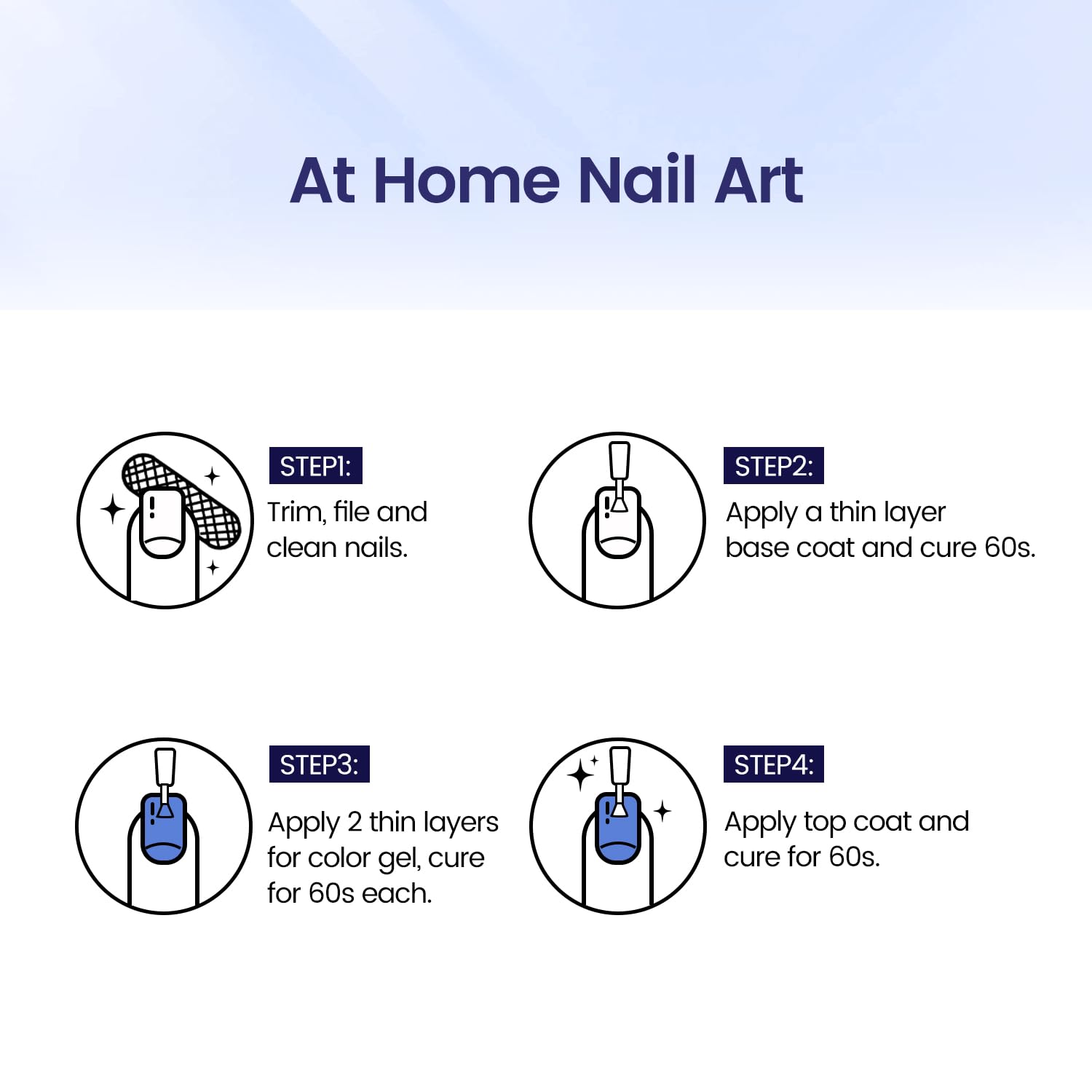 JODSONE 10ml Gel Polish Dark Blue Gel Polish Nail Soak Off U V LED Nail Lamp Art Manicure Salon DIY Home Solid Color Gel Gift for Women Girls - Image 7