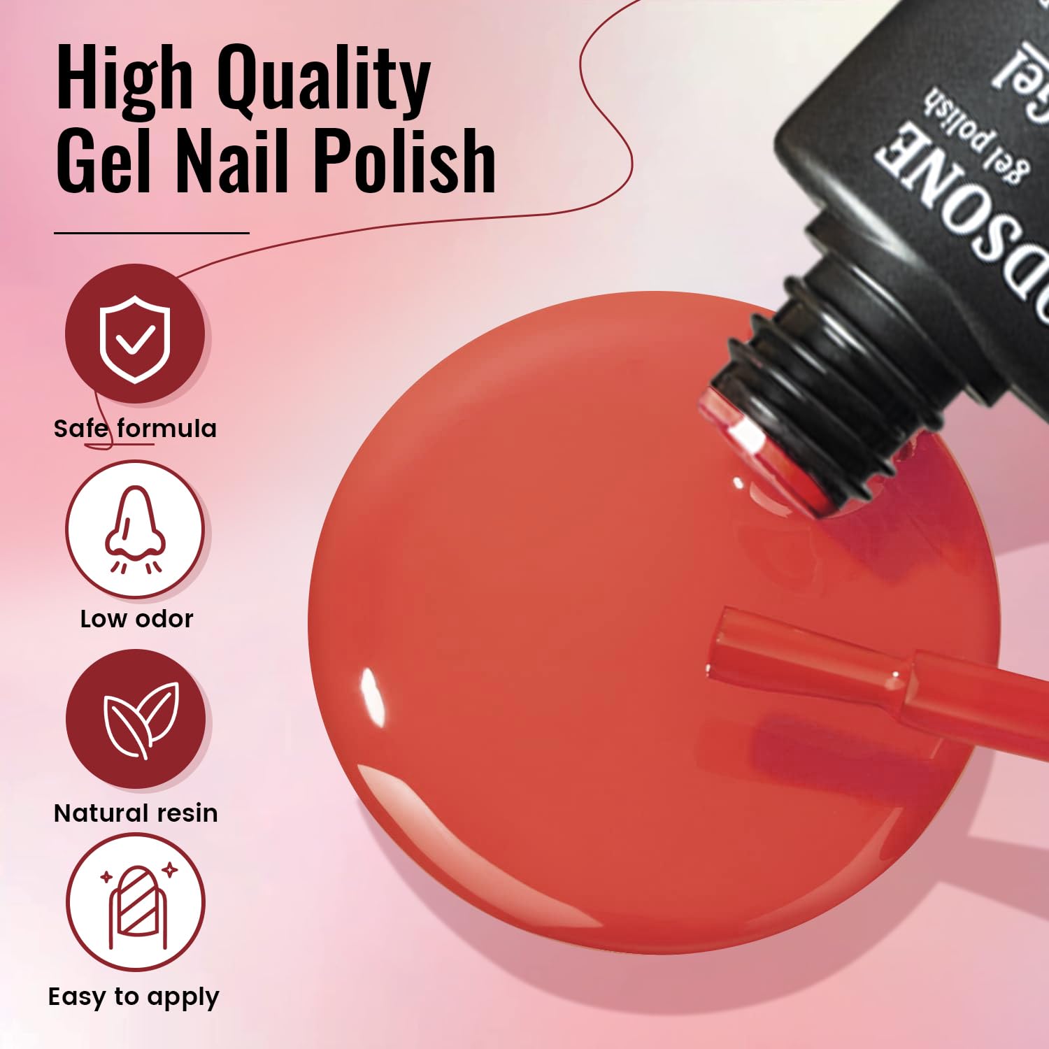 JODSONE Gel Nail Polish Kit with U V Light 32 Colors Gel Polish Nail + 4 Functional Adhesive Bottles Kit Soak Off Manicure Tools Gifts for Women - Image 6