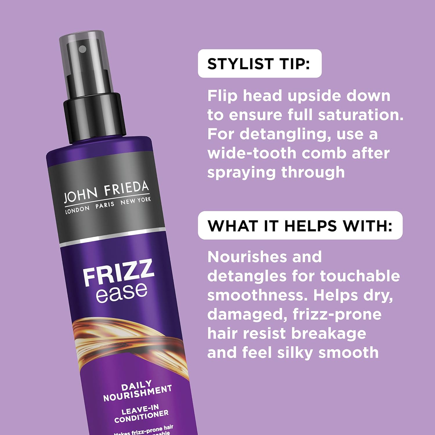 John Frieda Frizz Ease Extra Strength Serum and Nourishment Conditioner Set 1.69oz 8oz - Image 6