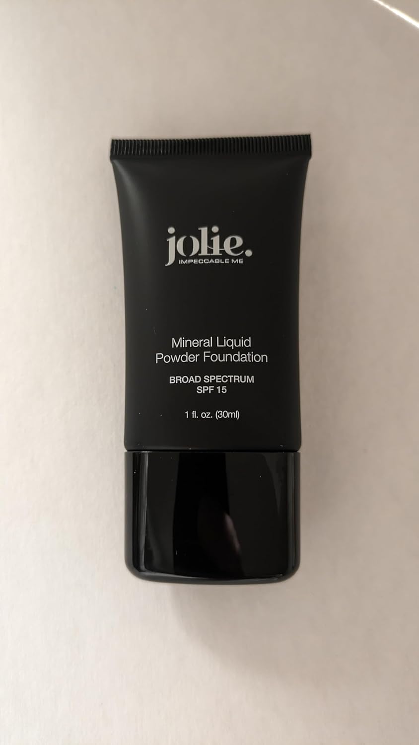 Jolie Mineral Liquid Powder Foundation SPF 15 1 Fl. Oz. Hypoallergenic - For All Skin Types (Pale Beige) - Image 2