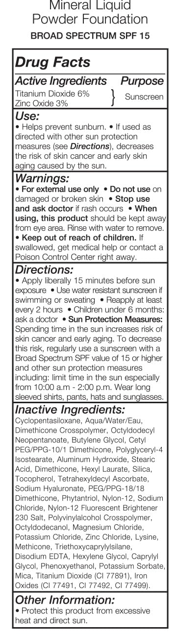 Jolie Mineral Liquid Powder Foundation SPF 15 1 Fl. Oz. Hypoallergenic - For All Skin Types (Pale Beige) - Image 7