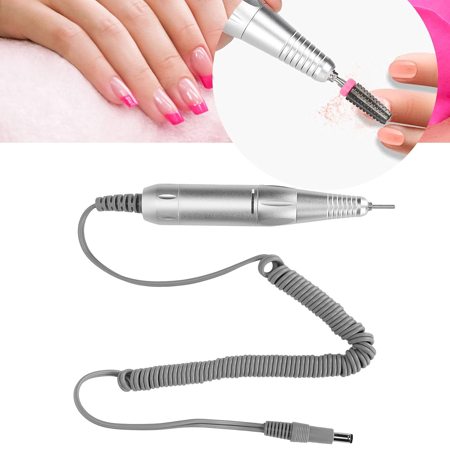 Joyzan Electric Nail Drill Pen, 35000RPM Handle Handpiece Polishing Machine Part Replacement Aluminum Alloy File Acrylic Powder Remover Gel Polisher Grinder Portable Manicure Pedicure Art Tool - Image 8