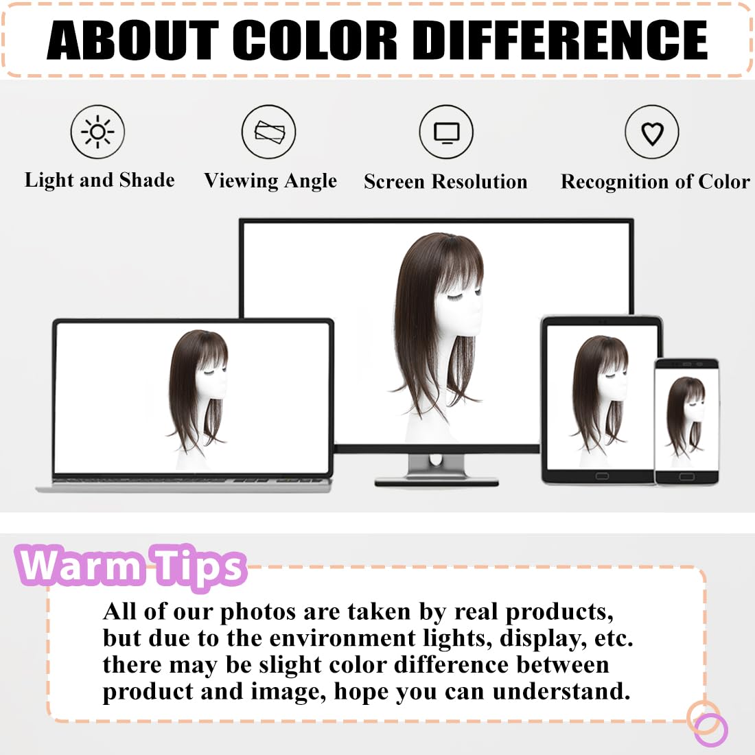 JQM Hair Topper Clip in Bangs, 18 Inch 3D 360° Cover Hair Toppers for Women with Thinning (Ombre Light Brown to Blonde) - Image 6