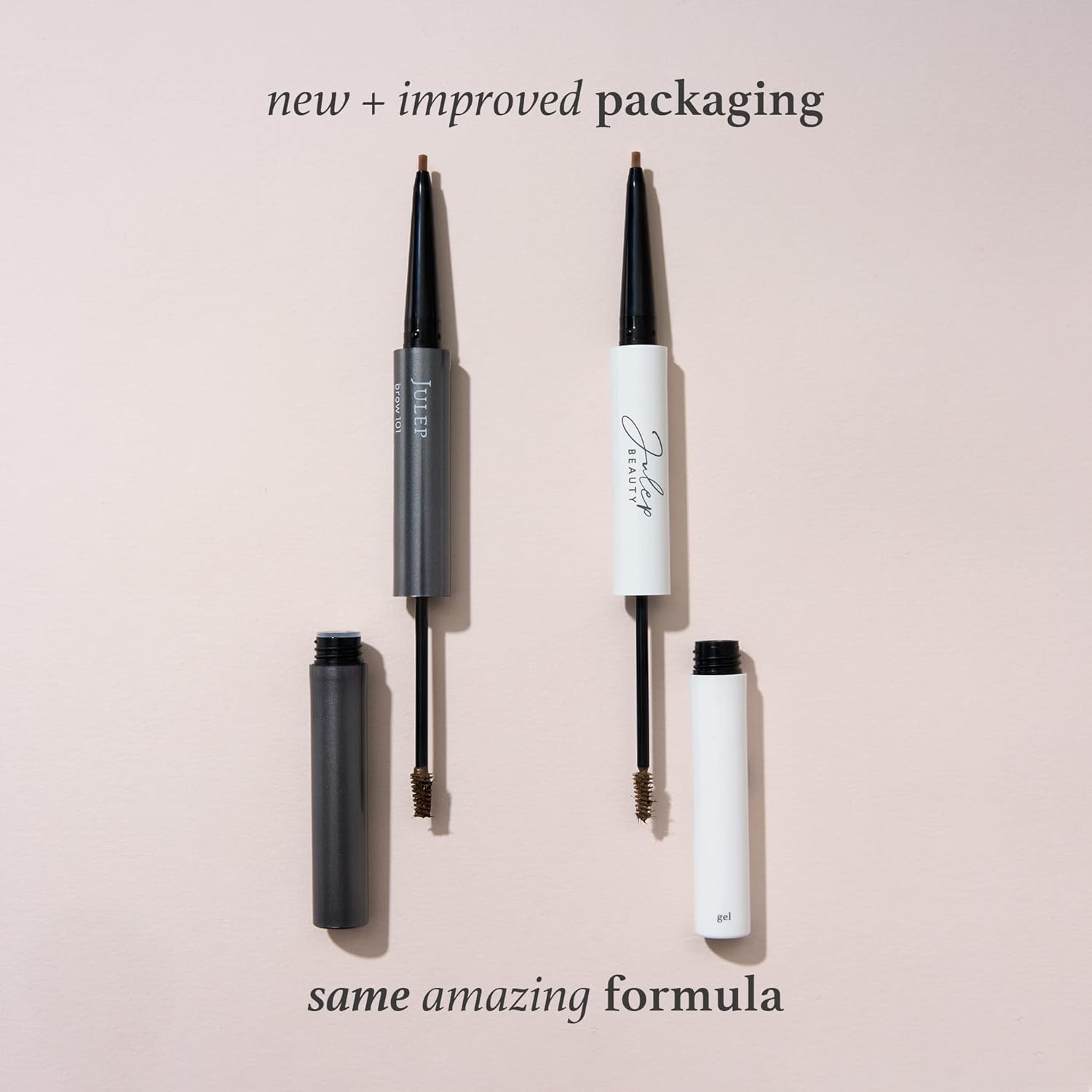 Julep Brow 101 Sculpting Pencil & Tinted Brow Gel Set - Dual-Ended Eyebrow Tool with Brush and Precision Tip - Long-Lasting, Waterproof Formula for Perfectly Defined and Tinted Brows -Medium Brown - Image 8