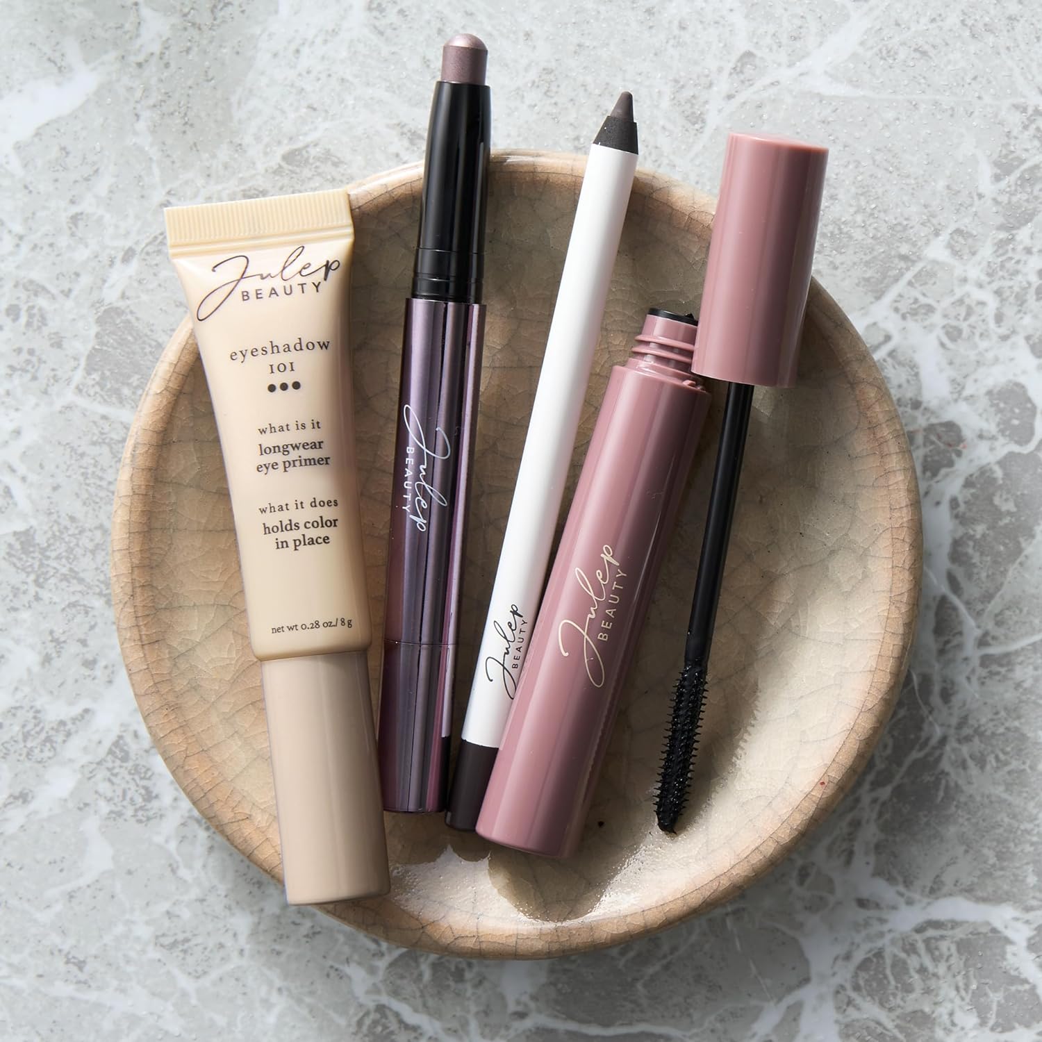 Julep Eyeshadow 101 Crème-to-Powder Waterproof Eyeshadow Stick Duo – Long-Lasting, Crease-Proof, Easy Apply with Built-in Smudger - Desert & Champagne - Image 9