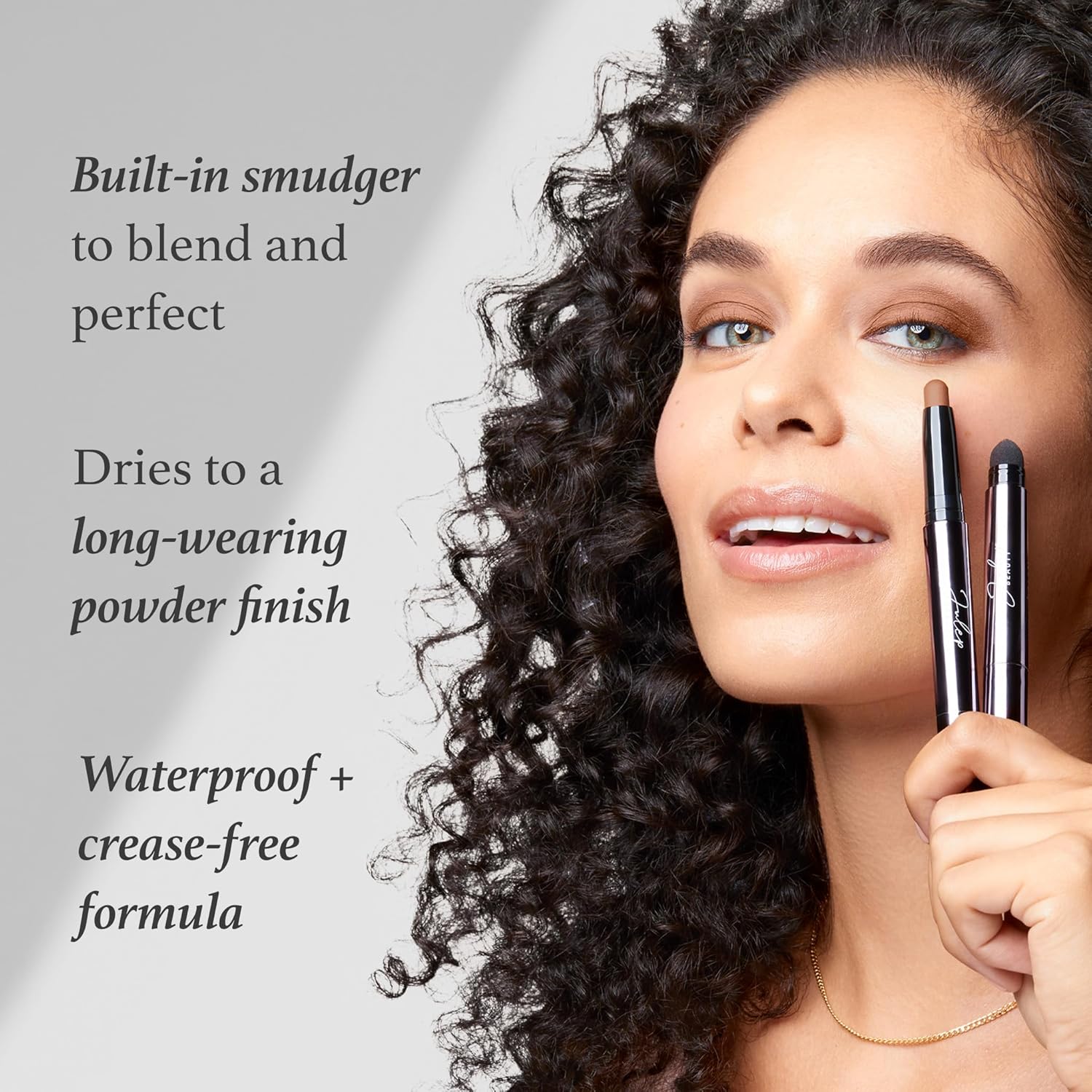 Julep Eyeshadow 101 Crème-to-Powder Waterproof Eyeshadow Stick – Mocha Matte – Long-Lasting, Crease-Proof, Rich Brown Matte Eyeshadow with Built-in Smudger - Image 5