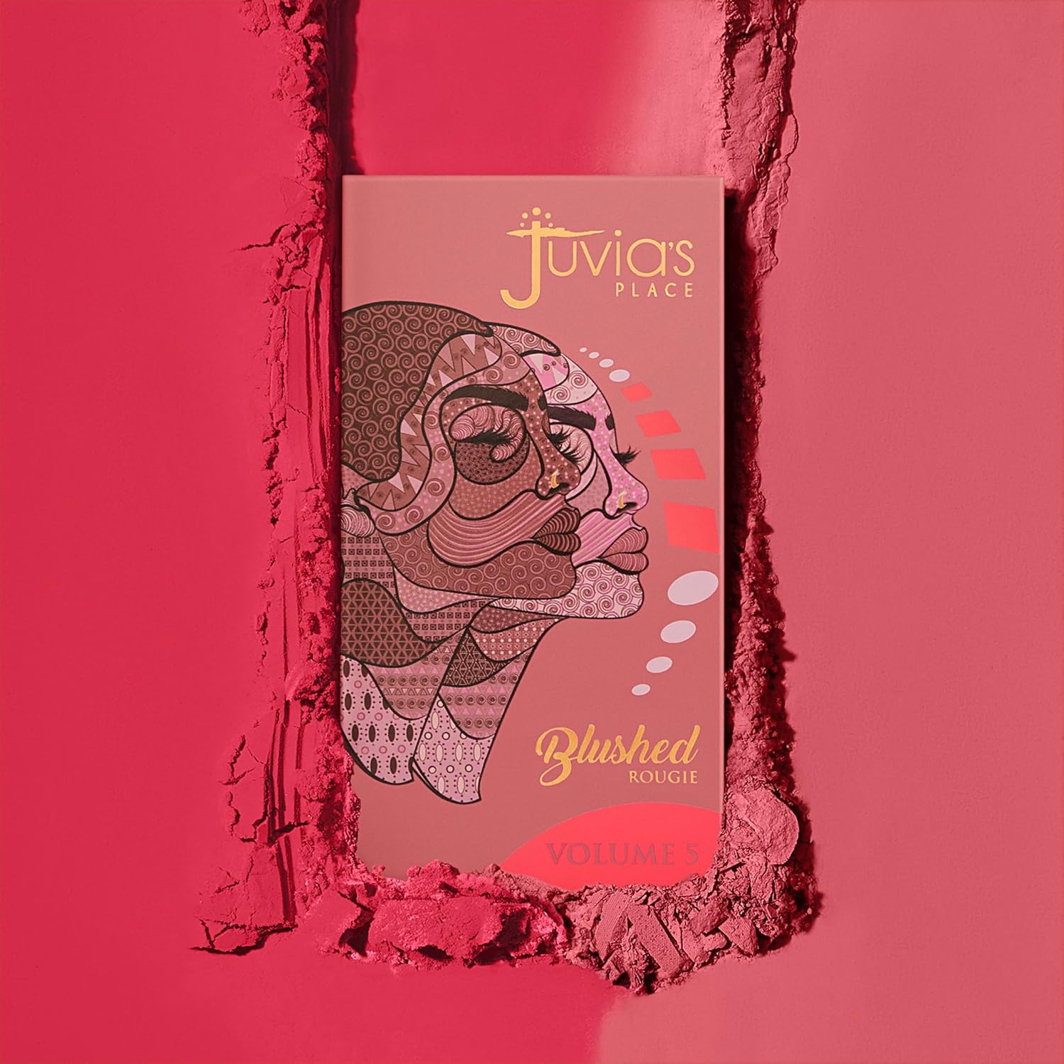 Juvia's Place Blushed Duo Blush Volume5 - Two Tone Pigmented Buildable Pressed Mineral Powder - Rosy Natural Cheeks Matte Fresh Finish for All Skin Color - Image 4