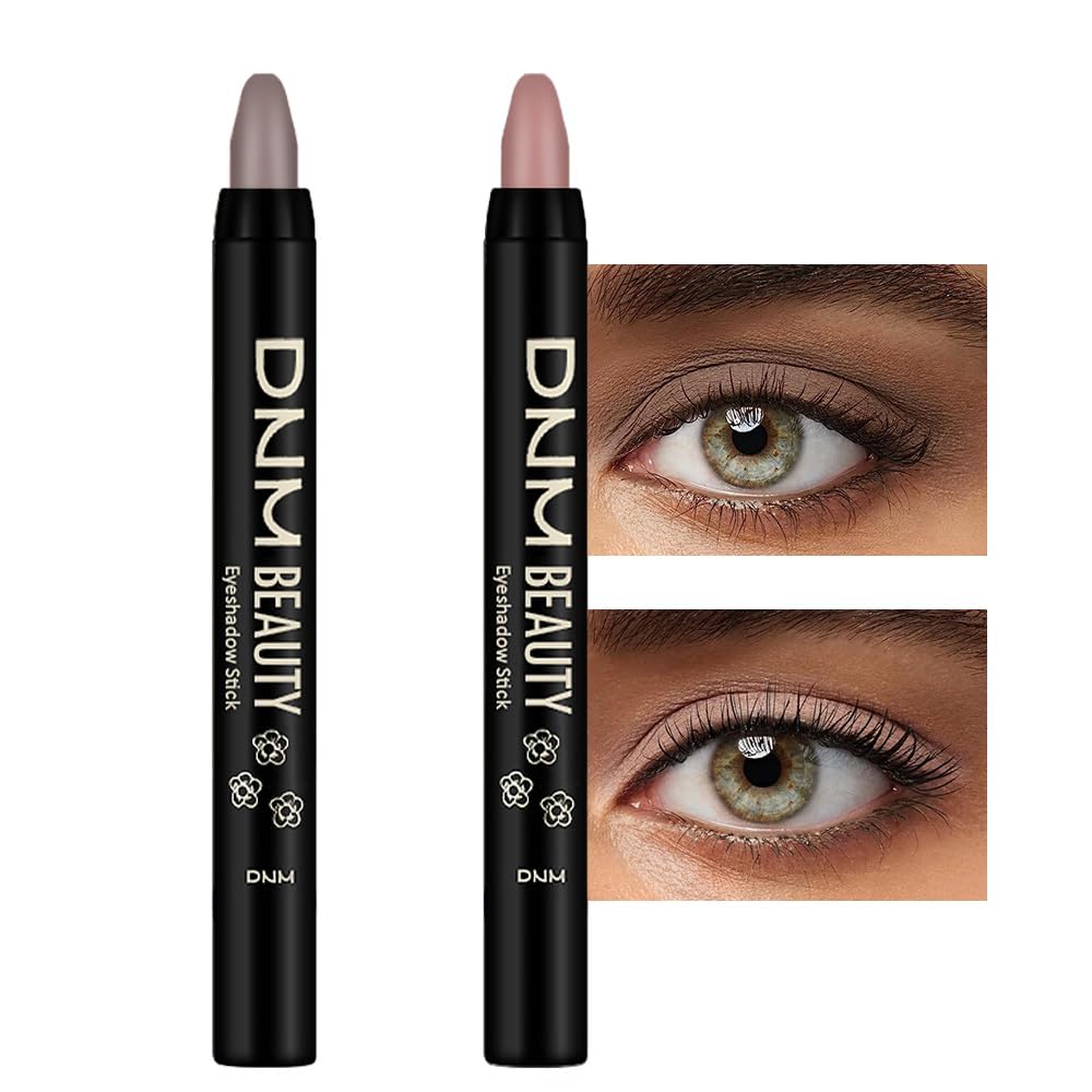 Kaely 2Pcs Cream Eye Shadow Sticks for Older Women, Stone Matte & Putty Matte Natural Eyeshadow Pencil Pens Waterproof, sombras en crema para ojos, 22+23