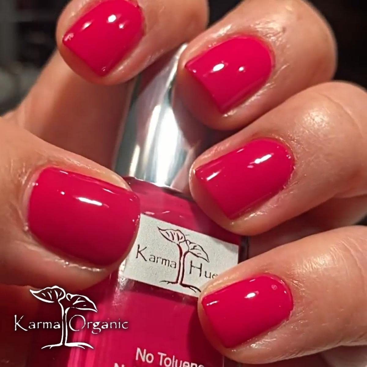 Karma Organic Natural Nail Polish-Non-Toxic Nail Art, Vegan and Cruelty-Free Nail Paint (Farmer's Market Berries) - Image 2