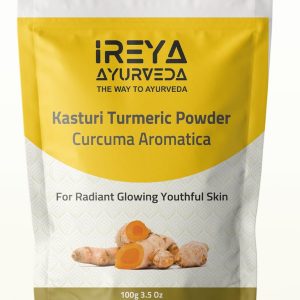 Kasthuri Manjal Powder for Skin and Face Care (3.5 oz) | Kasturi Turmeric, Wild Turmeric powder | Curcuma Aromatica | Helps in Glowing Skin Acne and Radiant skin 100g