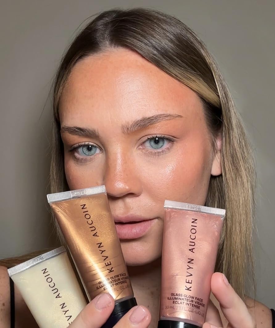 Kevyn Aucoin Glass Glow Face: Multi-purpose universal dewy highlighter for face and body. Creates glowing youthful-looking hydrated skin with a glassy complexion. Makeup artist go to. - Image 2
