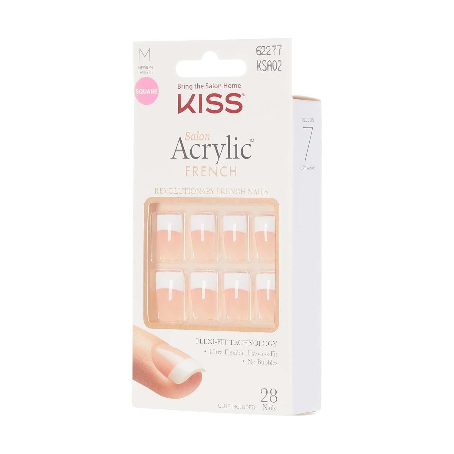 Kiss Products Salon Acrylic French Nail Kit, Sugar Rush, 0.07 Pound - Image 2
