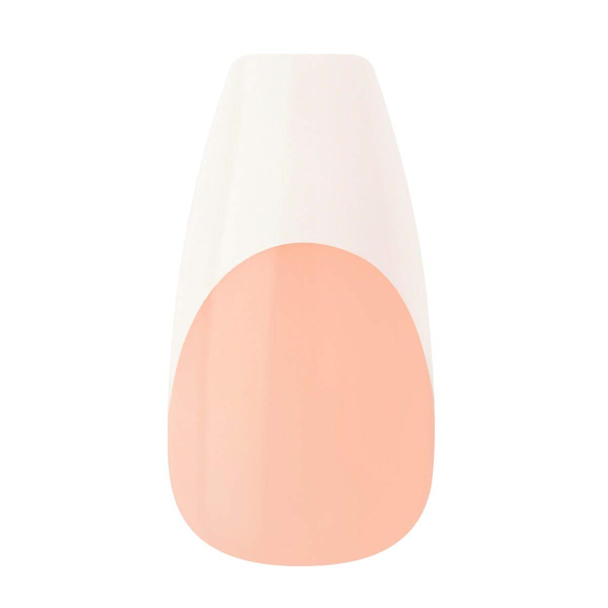 KISS Salon Acrylic French Nail Manicure Set, Medium Length, Square, “Je T'aime”, Nail Kit Includes Pink Gel Nail Glue (Net Wt. 2 g / 0.07oz.), Mini File, Manicure Stick, and 28 Fake Nails - Image 6