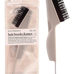 Kitsch Hair Brush Cleaner Tool - Double Sided 2 in 1 - For Pick Cleaning & Detangling Combs and Bristle Brushes, Hair Brush Cleaning Tool for Women and Men, Beauty & Hair Care Travel Essentials