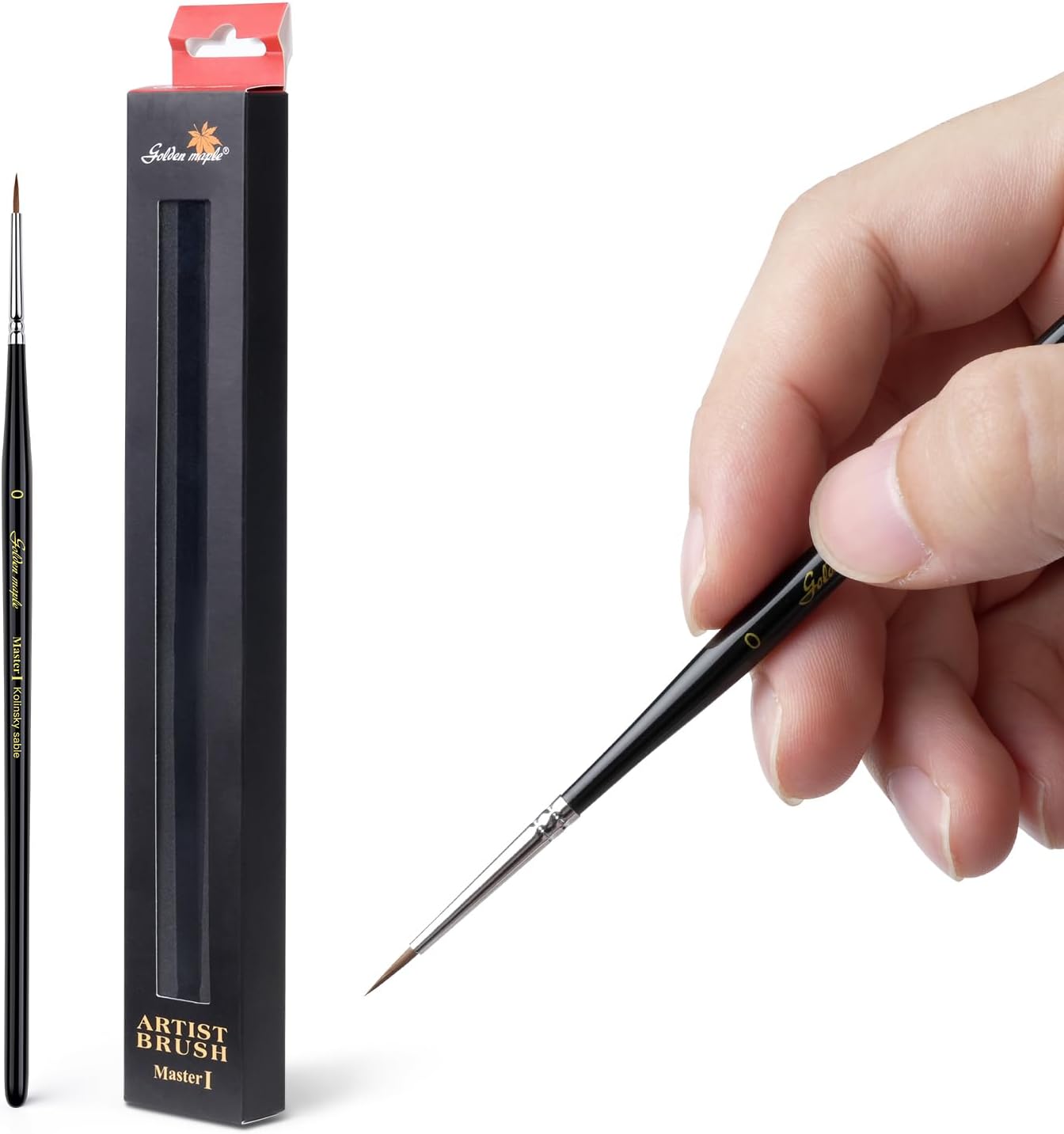 Kolinsky Sable Miniature Paint Brushes - Professional Artist Brush Size 0, Small Fine Detail Paint Brush Set for Mini Paints, Paint by Number, Figurine - Image 7