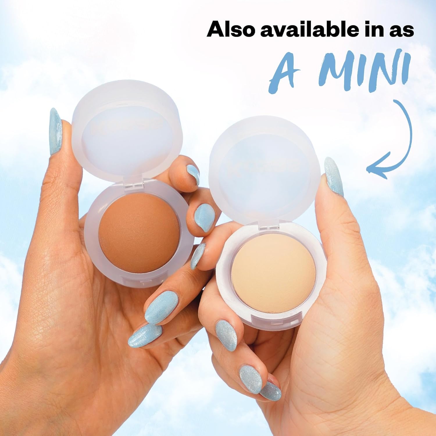 Kosas Mini Cloud Set Face Setting Powder - Smoothing Shine Control, Soft, Sheer Translucent Makeup Finish, Portable & Long-Lasting Loose Pressed Baking Powder - Comfy (Sheer Medium) - Image 4