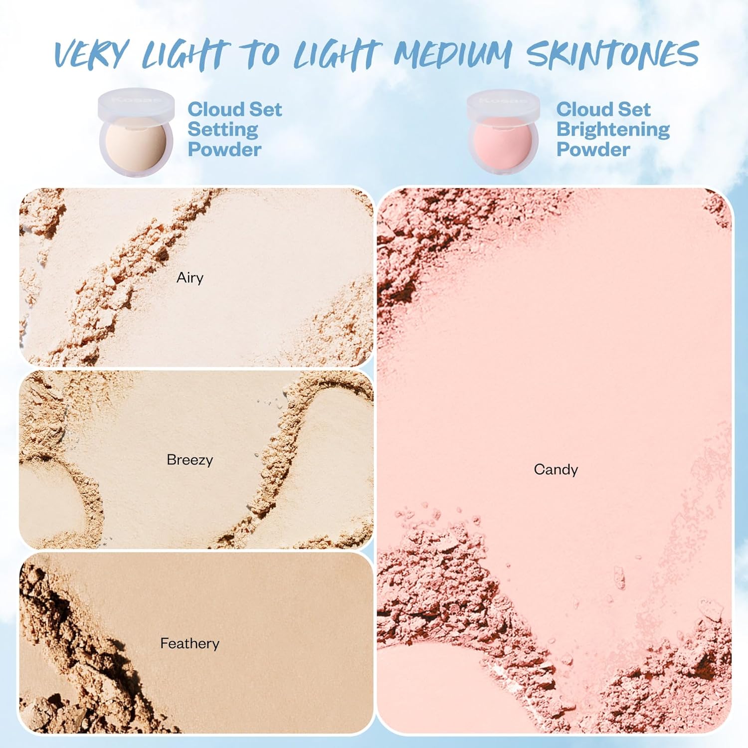 Kosas Mini Cloud Set Face Setting Powder - Smoothing Shine Control, Soft, Sheer Translucent Makeup Finish, Portable & Long-Lasting Loose Pressed Baking Powder - Comfy (Sheer Medium) - Image 9