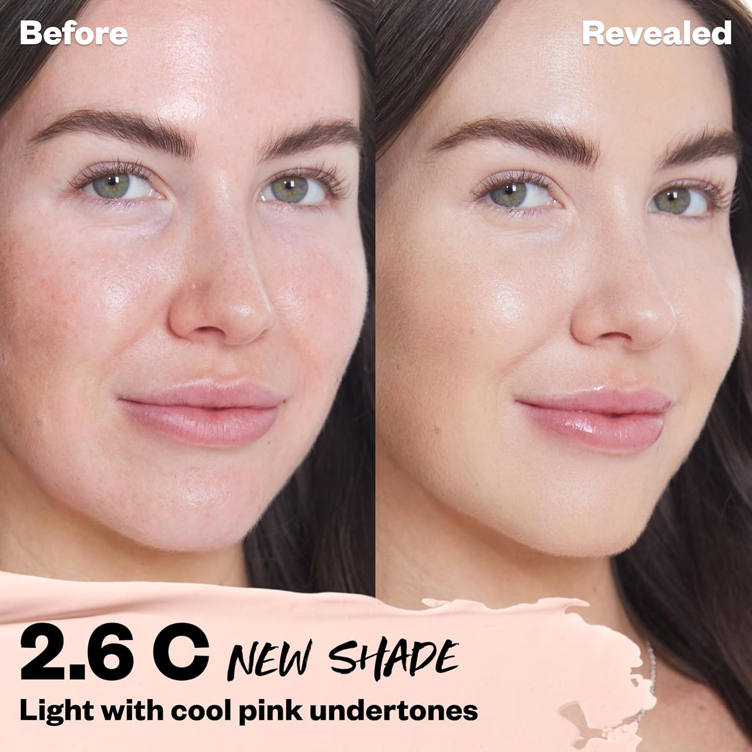 Kosas Revealer Concealer - Medium Coverage Makeup with Hyaluronic Acid, Conceals Dark Circles Under Eyes, Dark Spots and Blemishes + Brightens, Hydrates, Long-Lasting & Vegan, (Tone 2.6 C) - Image 2