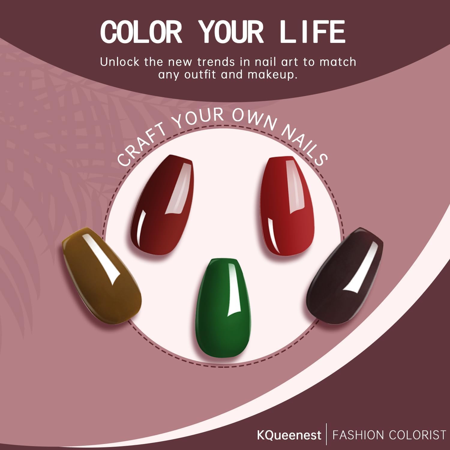 KQueenest Acrylic Press on Nails Short Medium Coffin, Milky White Solid Color Fake Nails Nails Press ons, Short Ballerina Glue on Nails With Glazed Finish, Simple Stick on Nails False Nails For Women - Image 6