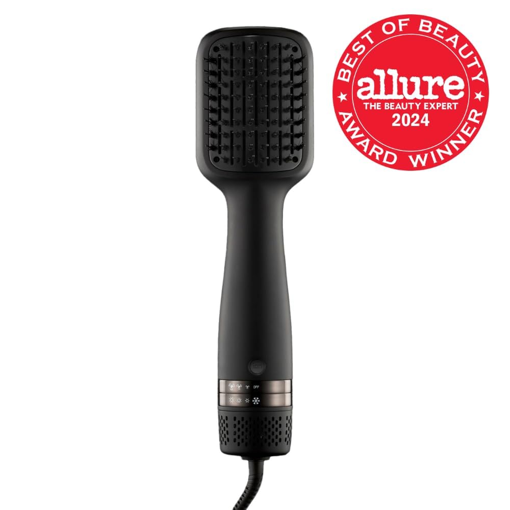 Kristin Ess 2-in-1 Ceramic Ionic Volumizing Blow Dryer Brush for Smooth, Voluminous Hair - Image 2