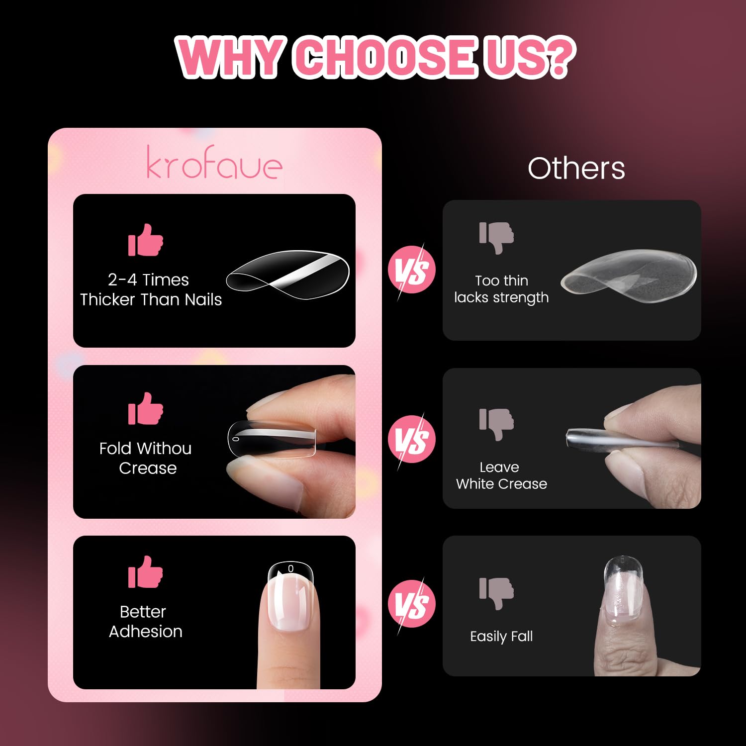 krofaue Kids Fake Nails - Short Oval Clear Nail Tips 240pcs Kids Press On Nails for Little Girls Full Cover Children Fake Nails Decoration 10 Sizes Artificial Acrylic Soft Gel Nail Tips - Image 6