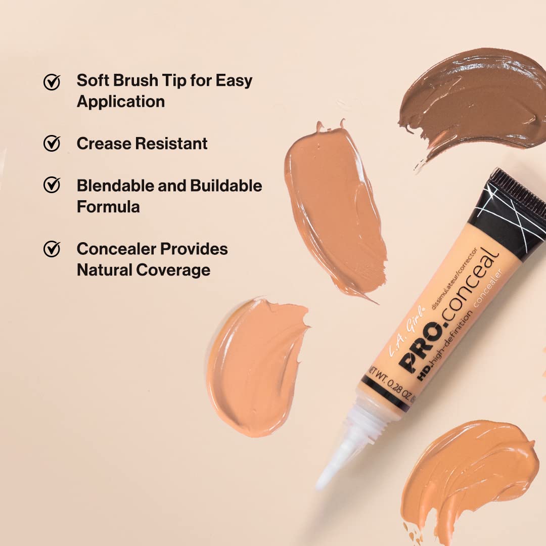 L.A. Girl HD Pro.Conceal, Medium Bisque GC975 (Pack of 2) - Image 2