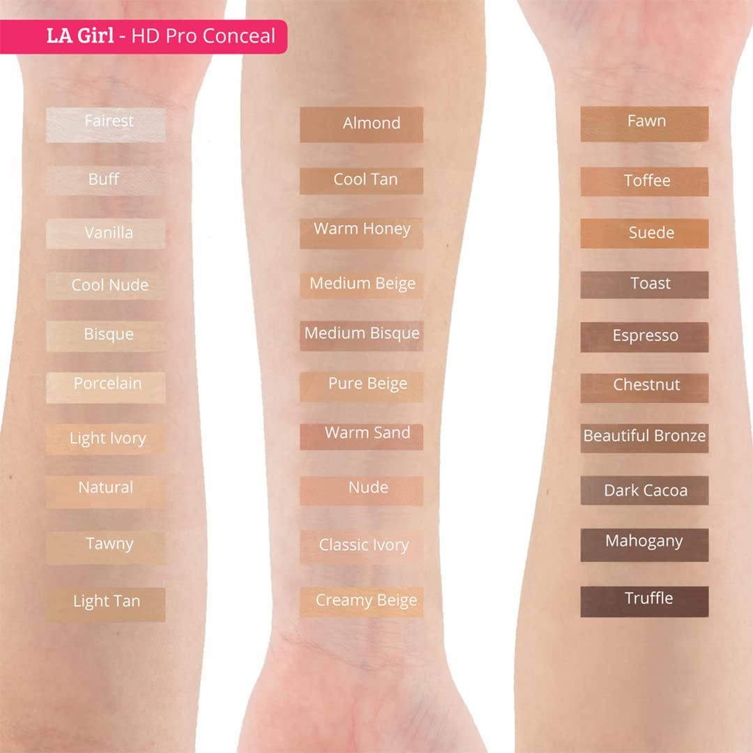 L.A. Girl HD Pro.Conceal, Medium Bisque GC975 (Pack of 2) - Image 3