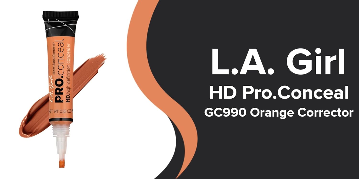 L.A. Girl Pro Conceal HD Concealer,0.28 Ounce (Orange Corrector) - Image 3