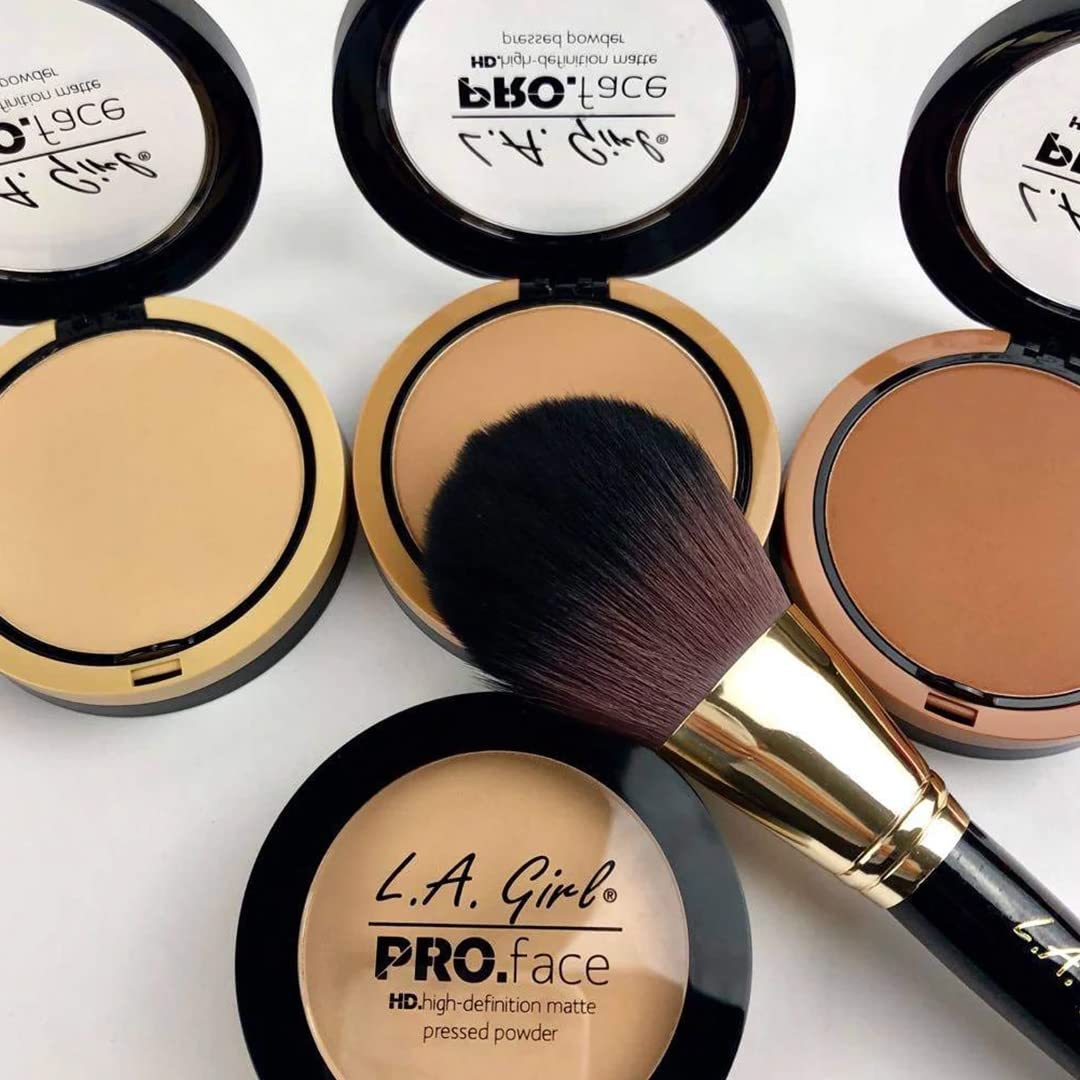 L.A. Girl Pro.Face Matte Pressed Powder, Medium Beige GPP609 - Image 7