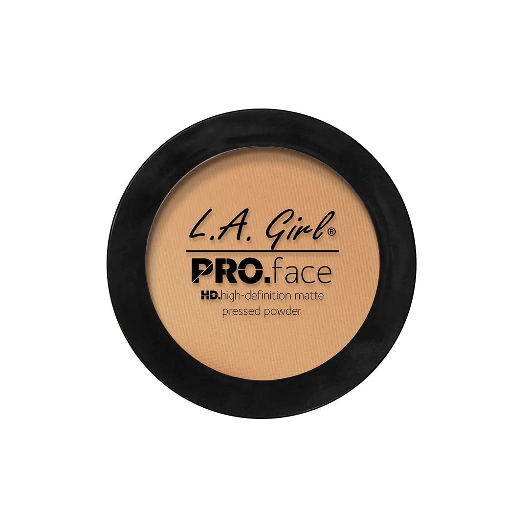 L.A. Girl Pro.Face Matte Pressed Powder, Medium Beige GPP609 - Image 6