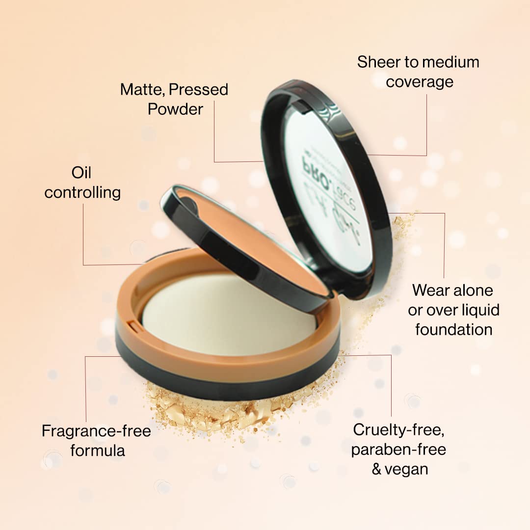 L.A. Girl Pro.Face Matte Pressed Powder, Medium Beige GPP609 - Image 3