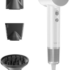 Laifen Hair Dryer, High Speed 200M Ionic Blow Dryer with 110, 000 RPM Brushless Motor for Fast Drying, Low Noise, Hairdryer with Magnetic Nozzle