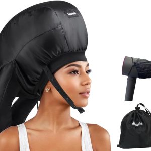 Large Bonnet Hooded Dryer Diffuser Attachment, Ideal Hair Diffuser for Curly Hair， Your Ultimate Solution - Spacious Capacity Blow Dryer Cap for Rapid Styling of Curls
