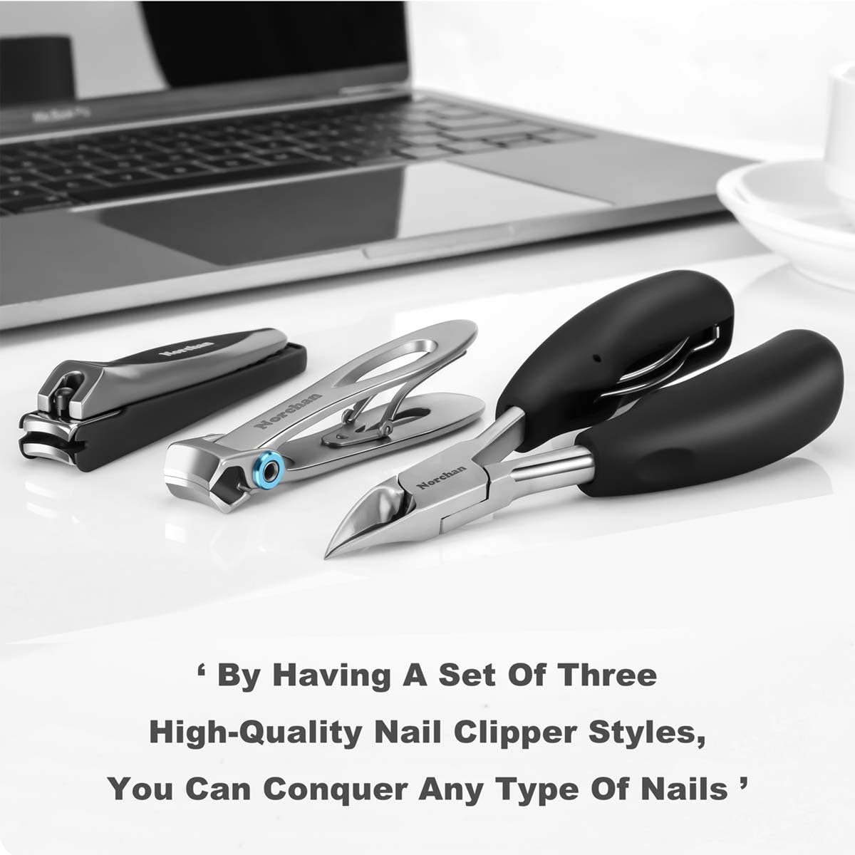 Large Nail Clippers Set, 5 Pcs Sharp Toenail and Fingernail Clippers for Men and Women (Premium, Big Size, Heavy-Duty Design) - Image 5